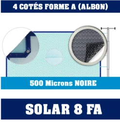 Bâche à Bulles 500 Microns Solar-8 Noire