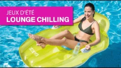 Matelas Gonflable Lounge Piscine Chilling Intex -Piscine Soleil thumbnail 164326